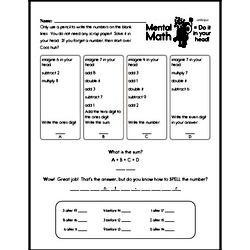 Fifth Grade Math Word Problems Worksheets - Mixed Operations Math Word Problems Worksheet #1