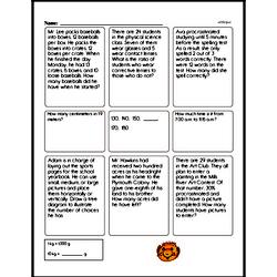 Fifth Grade Math Word Problems Worksheets - Mixed Operations Math Word Problems Worksheet #4