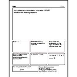 Fifth Grade Measurement Worksheets - Length Worksheet #1
