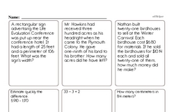 Fifth Grade Measurement Worksheets - Length Worksheet #4