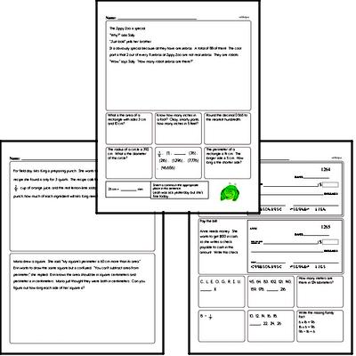 Measurement - Measurement and Equivalence Workbook (all teacher worksheets - large PDF)