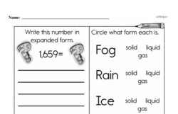 Free 5.MD.A.1 Common Core PDF Math Worksheets Worksheet #10