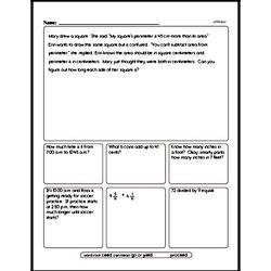 Fifth Grade Measurement Worksheets Worksheet #1