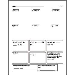 Fifth Grade Multiplication Worksheets - One-Digit Multiplication Worksheet #4