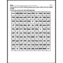 Fifth Grade Multiplication Worksheets - One-Digit Multiplication Worksheet #6