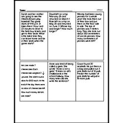 Fifth Grade Multiplication Worksheets - One-Digit Multiplication Worksheet #8