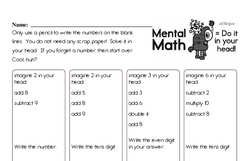 Fifth Grade Multiplication Worksheets Worksheet #1