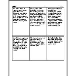 Fifth Grade Multiplication Worksheets Worksheet #8