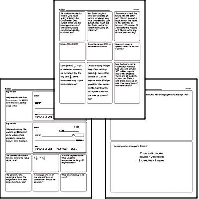Number Sense - Converting Numerical Expressions to Different Forms Mixed Math PDF Workbook for Fifth Graders