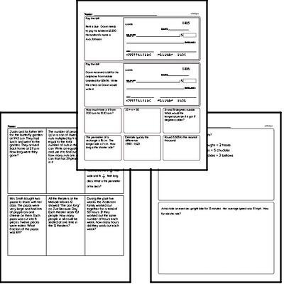 Fifth Grade Number Sense Worksheets - Converting Numerical Expressions