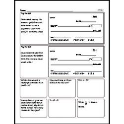 Fifth Grade Number Sense Worksheets - Converting Numerical Expressions to Different Forms Worksheet #1