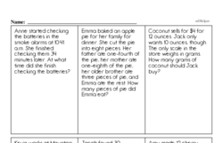 Fifth Grade Number Sense Worksheets - Converting Numerical Expressions to Different Forms Worksheet #2