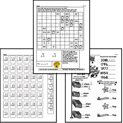 Number Sense - Multi-Digit Numbers Workbook (all teacher worksheets - large PDF)