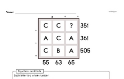 Fifth Grade Number Sense Worksheets - Multi-Digit Numbers Worksheet #6