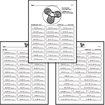 Number Sense - Order of Operations and Use of Parentheses Mixed Math PDF Workbook for Fifth Graders