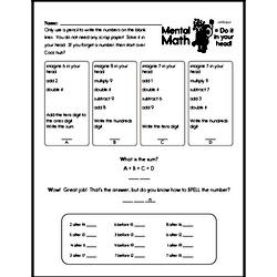 Fifth Grade Number Sense Worksheets - Solving Basic Algebraic Equations Worksheet #1