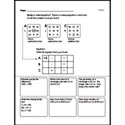 Fifth Grade Number Sense Worksheets - Solving Basic Algebraic Equations Worksheet #4