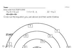 Fifth Grade Number Sense Worksheets - Understanding Expressions and Equations Worksheet #1