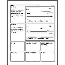 Fifth Grade Number Sense Worksheets - Understanding Expressions and Equations Worksheet #3