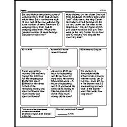 Fifth Grade Number Sense Worksheets - Understanding Expressions and ...