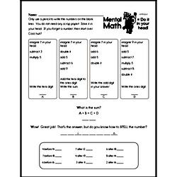 Fifth Grade Number Sense Worksheets Worksheet #20
