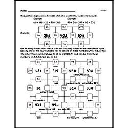 Fifth Grade Number Sense Worksheets Worksheet #12
