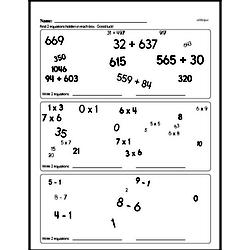 Free 5.OA.A.1 Common Core PDF Math Worksheets Worksheet #21