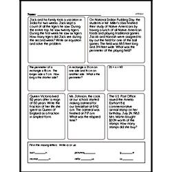 Fifth Grade Number Sense Worksheets Worksheet #17
