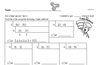 Fifth Grade PDF Math Worksheets - Free Printable Math PDFs | edHelper.com