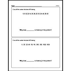 Fifth Grade Patterns Worksheets Worksheet #7