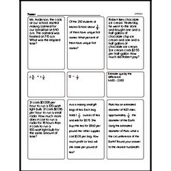 Fifth Grade Subtraction Worksheets - Subtraction with Decimal Numbers Worksheet #4