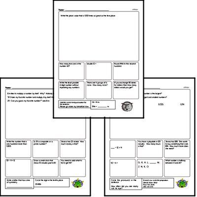 Word Problems and Mixed Math Review Worksheets and Workbook