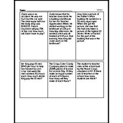 Sixth Grade Addition Worksheets - Addition with Decimal Numbers Worksheet #5