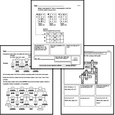Addition Workbook (all teacher worksheets - large PDF)