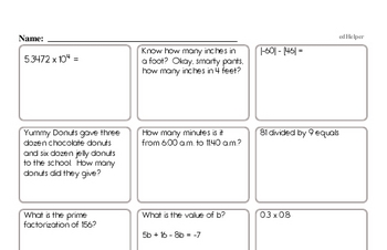 6th grade Common Core PDF Worksheets You'd Want to Print