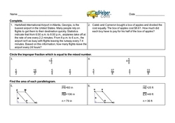 Starting Sixth Grade - Review of Fifth Grade Materials