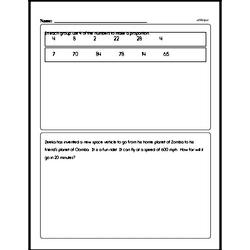 Free 6.EE.B.7 Common Core PDF Math Worksheets Worksheet #1