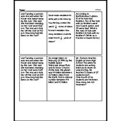 Sixth Grade Data Worksheets Worksheet #13