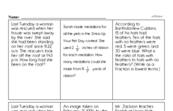 Free 6.SP.A.2 Common Core PDF Math Worksheets Worksheet #13