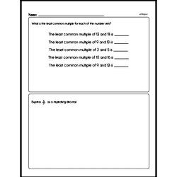 Division - Division with Remainders Workbook (all teacher worksheets - large PDF)