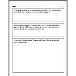 Fun Enrichment Problems PDF Page - Easier