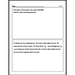 Sixth Grade Fractions Worksheets - Adding Fractions Worksheet #3