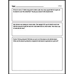 Sixth Grade Fractions Worksheets - Adding Fractions Worksheet #6