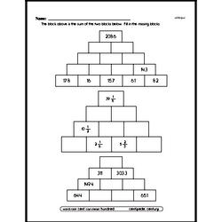 Sixth Grade Fractions Worksheets - Addition and Subtraction of Mixed Numbers Worksheet #2