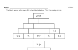 Sixth Grade Fractions Worksheets - Addition and Subtraction of Mixed Numbers Worksheet #2