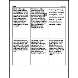 Sixth Grade Fractions Worksheets - Mixed Numbers and Improper Fractions