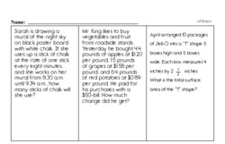 Sixth Grade Fractions Worksheets - Mixed Numbers and Improper Fractions Worksheet #3