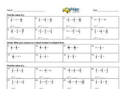 Multiply and Divide Fractions
