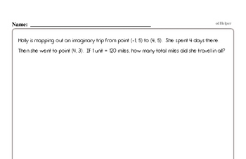 Geometry - Geometry Word Problems Mixed Math PDF Workbook for Sixth Graders