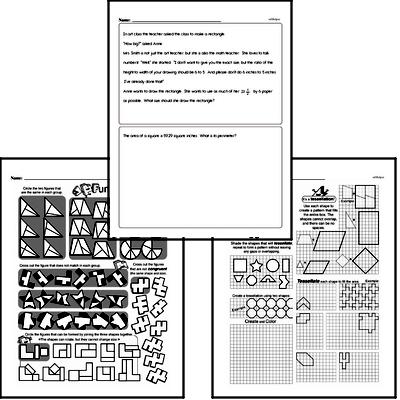 Geometry - Geometry Word Problems Workbook (all teacher worksheets - large PDF)